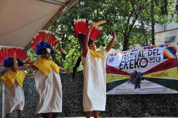 Ekeko, Festival da Cultura Boliviana em Coyoacán, bairro da Cidade do México, capital do país